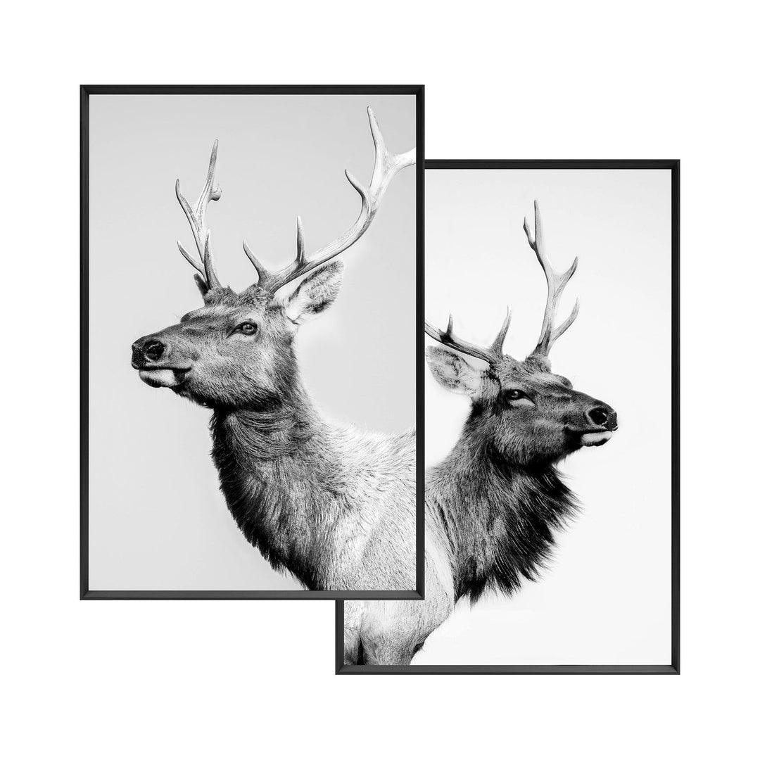 Wandbild Hirsch 2Tlg. 20x30cm