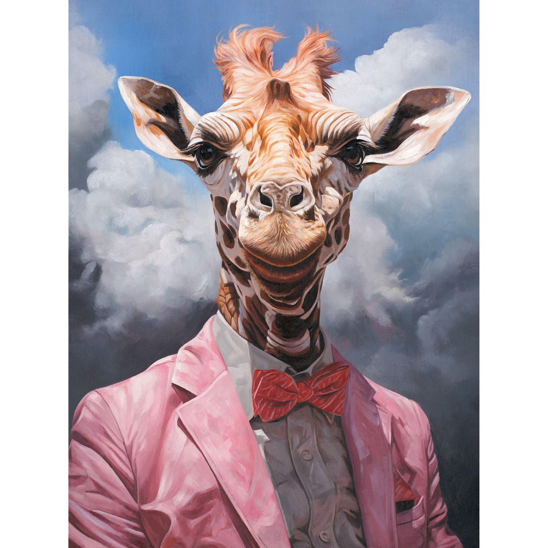 Wandbild „Lord Giraffe“ – 90 × 120 cm