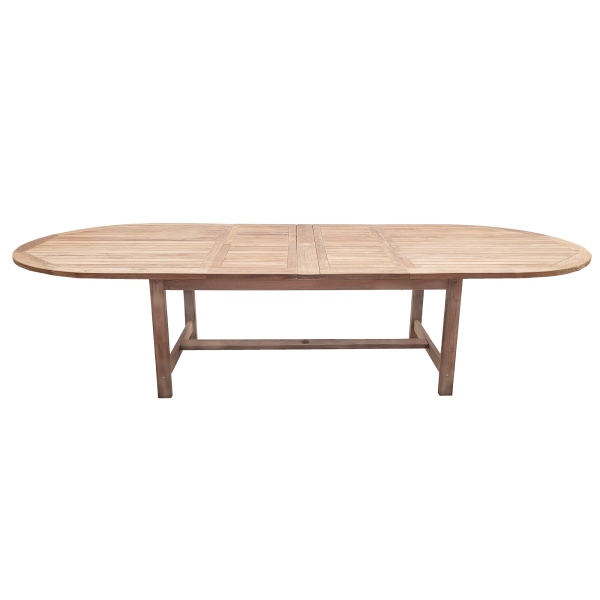 Teaka Natura Ausziehtisch Oval – 200/300 cm