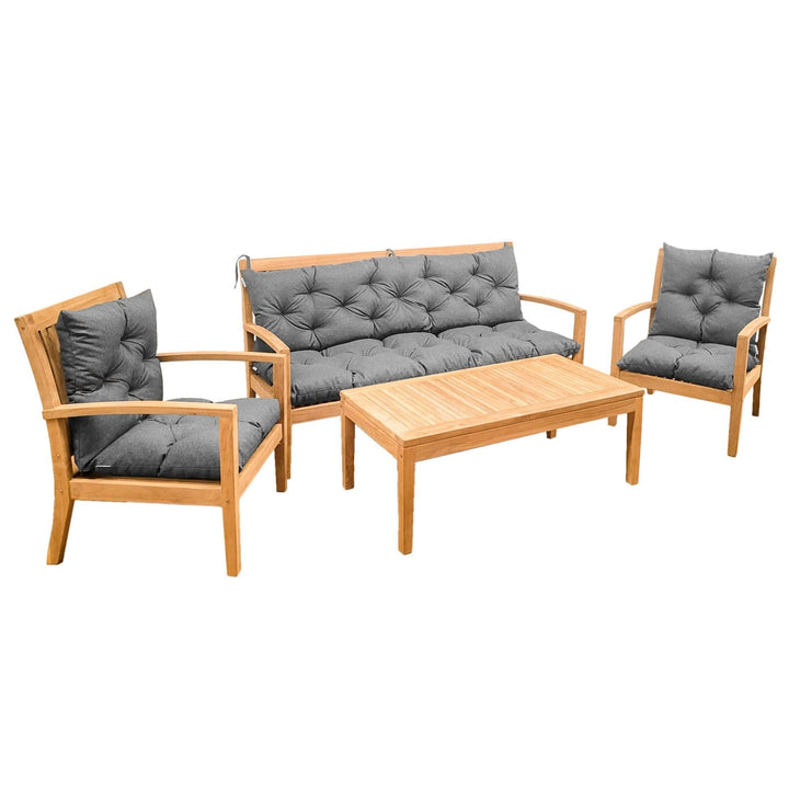 Kollektion: Teaka Natura – 10-tlg. Teakholz Lounge-Set