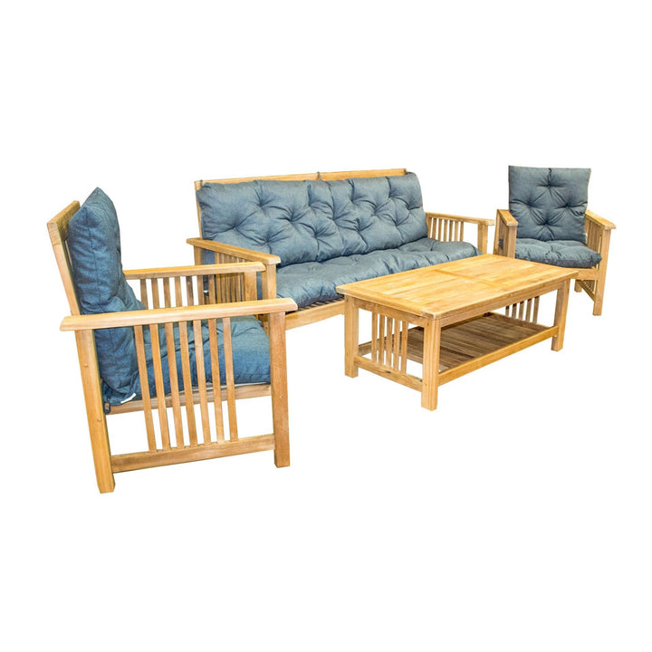 Kollektion: Teaka Natura "Classic Comfort" – 10-tlg. Teakholz Lounge-Set