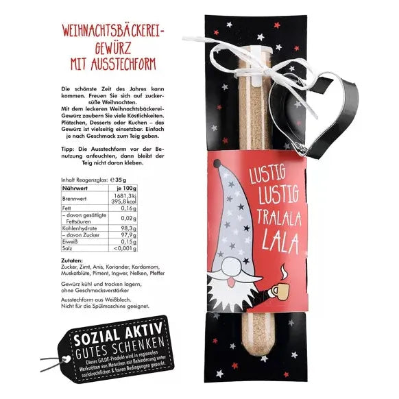 Backgewürz mit Ausstechform "Herz" von Gilde