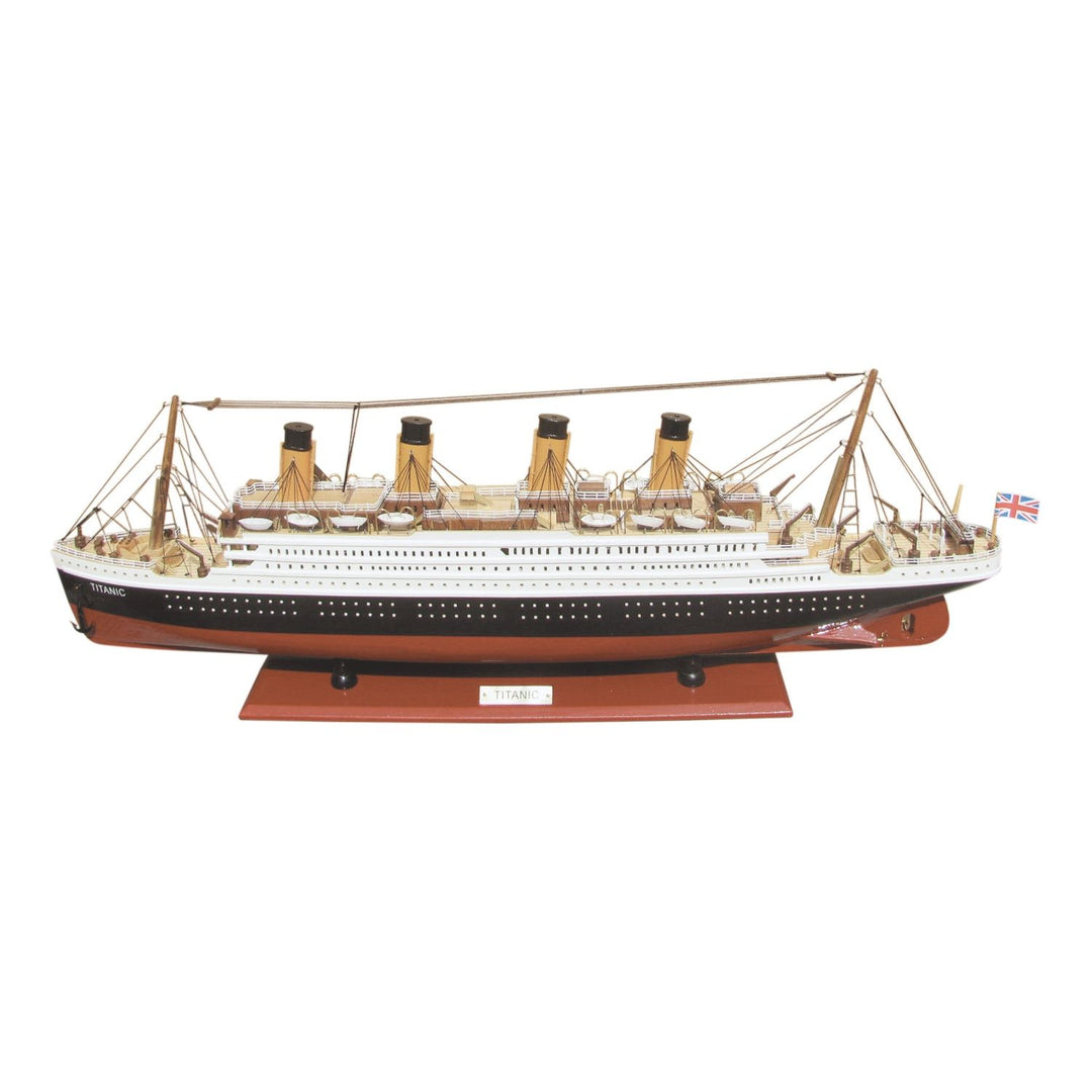 Schiffsmodell Titanic aus Holz – 80 cm lang