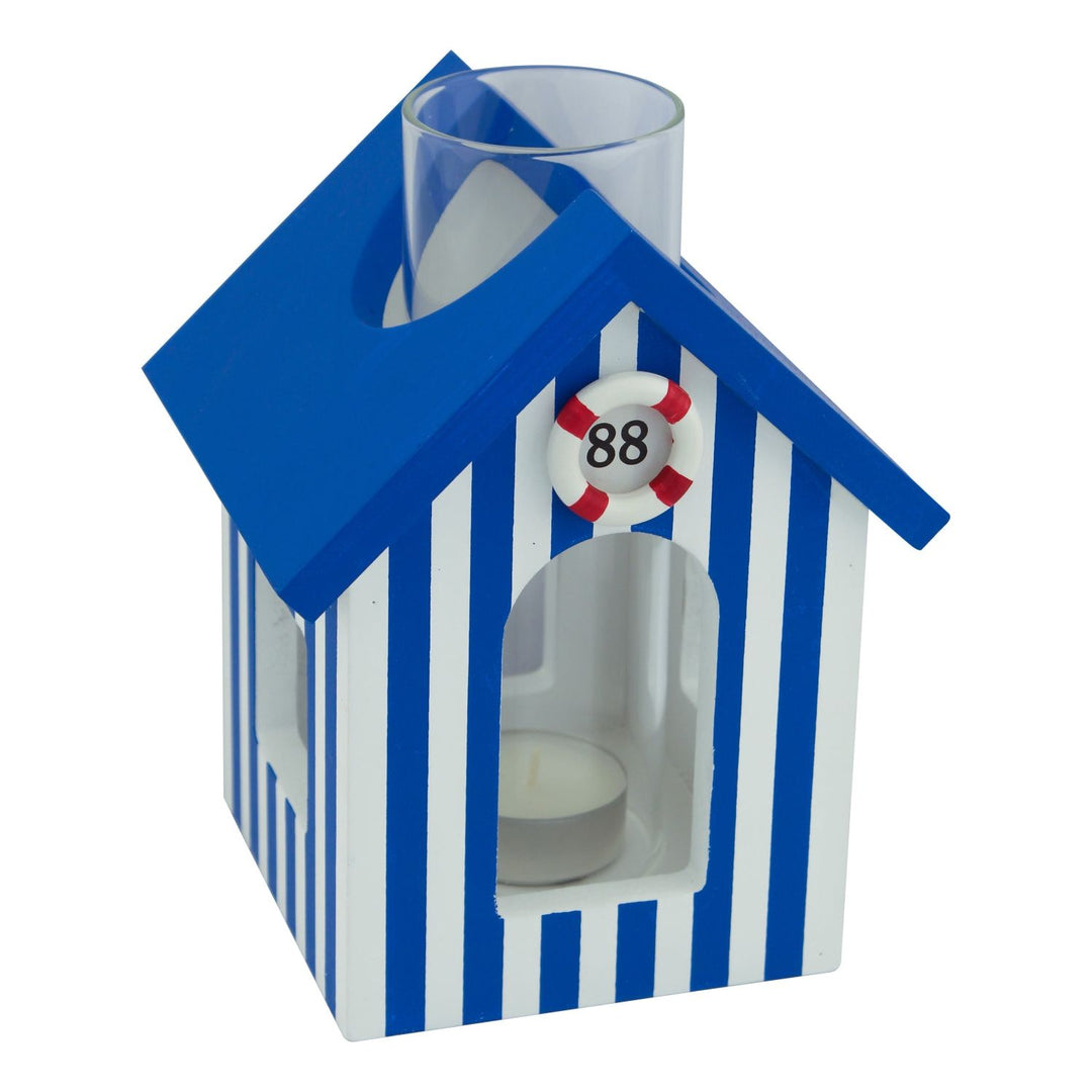 Teelichthalter „Strandkabine“ in 2 Farben