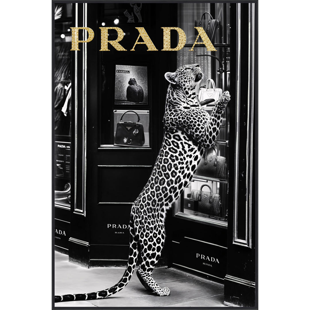 Diamant d’Art Collection – Wandbild „Shopping Gepard“