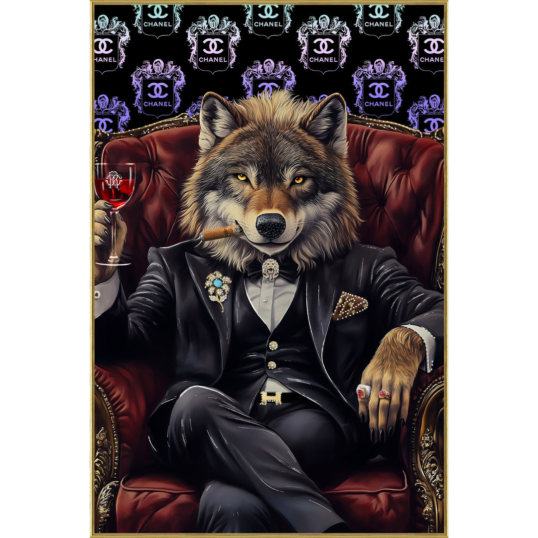 Diamant d’Art Collection – Wandbild „Luxury Wolf“