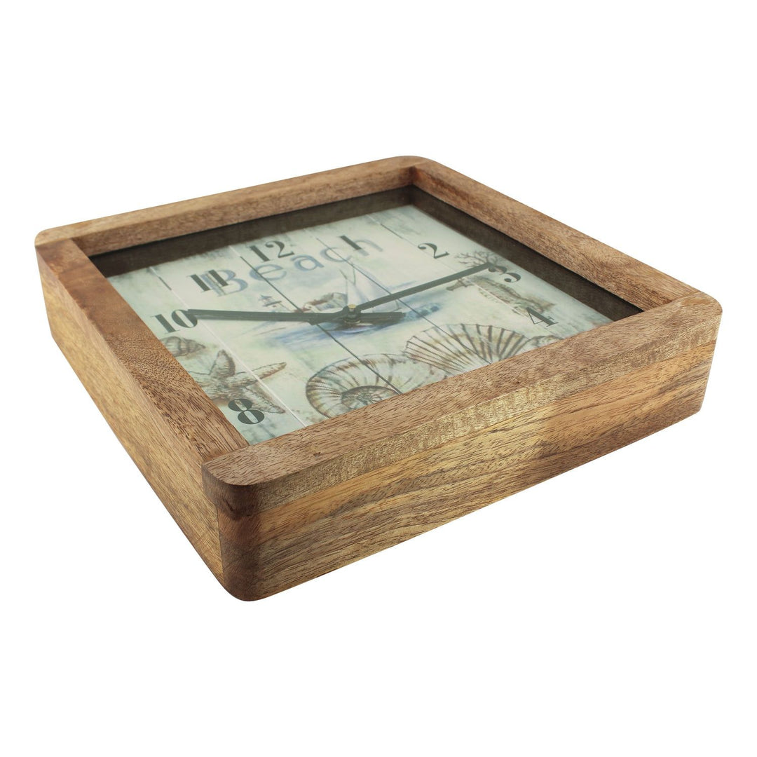 Wanduhr "Beach" aus Mangoholz