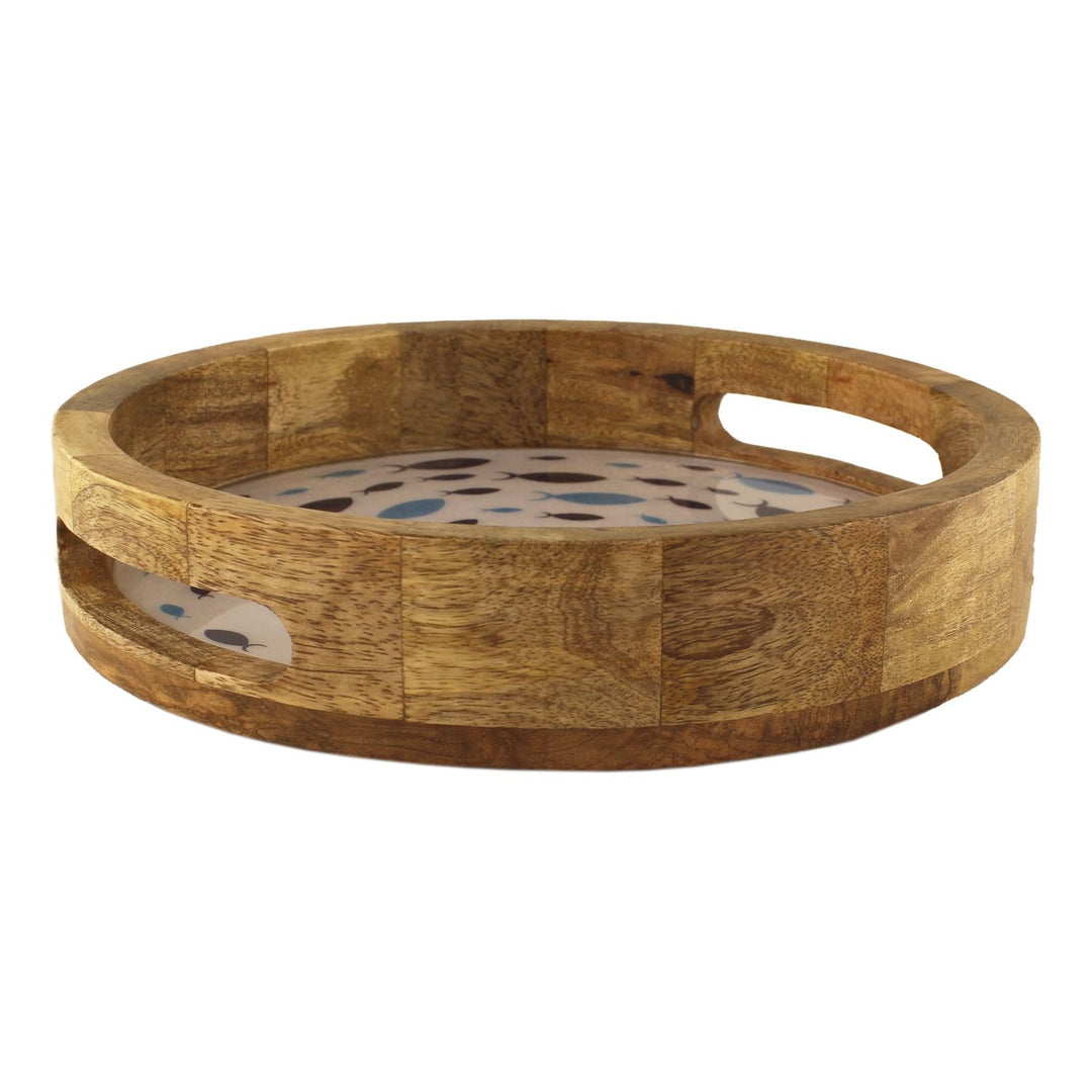 Deko-Tablett "Fisch-Strudel"  Ø 27,5 cm