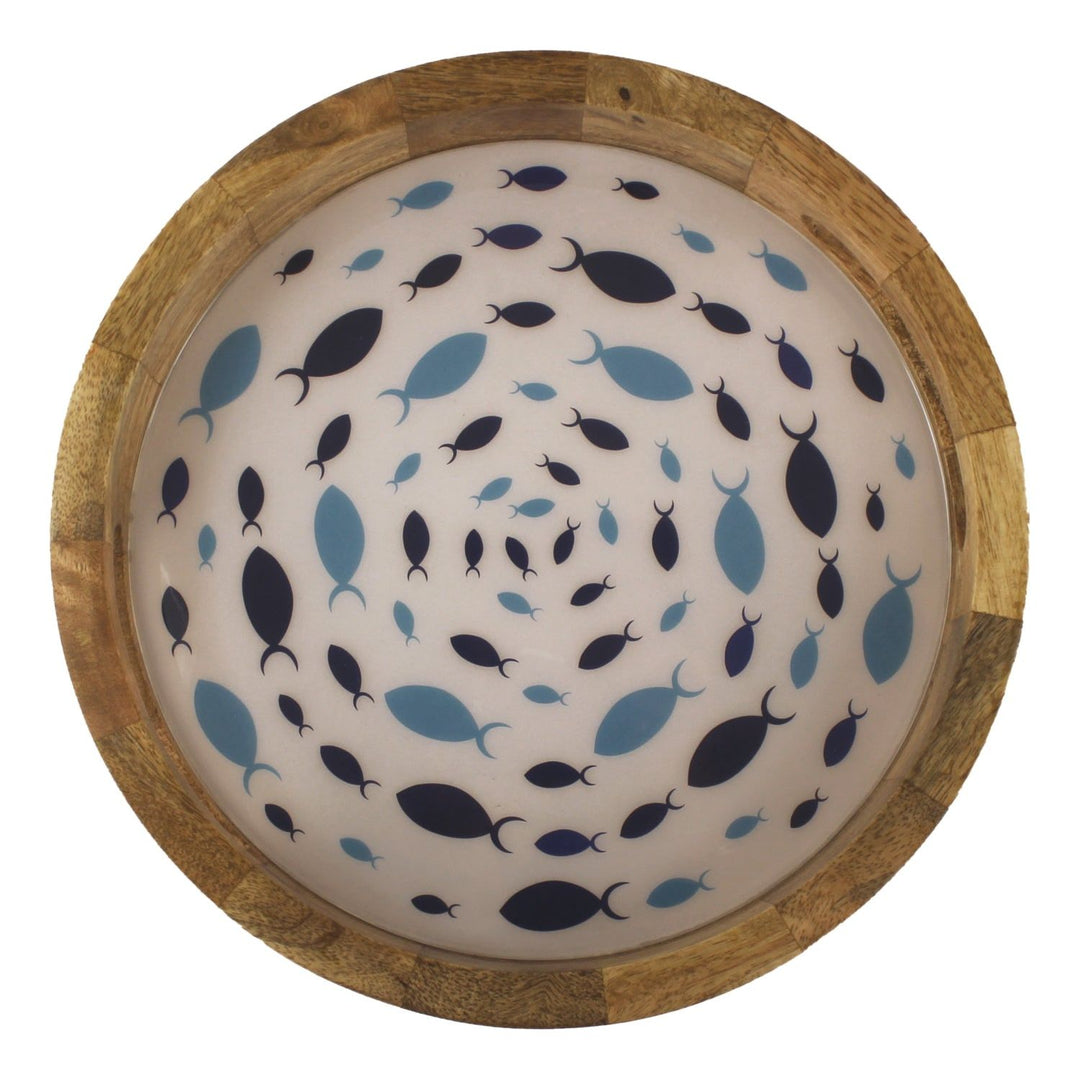 Deko-Tablett "Fisch-Strudel"  Ø 27,5 cm