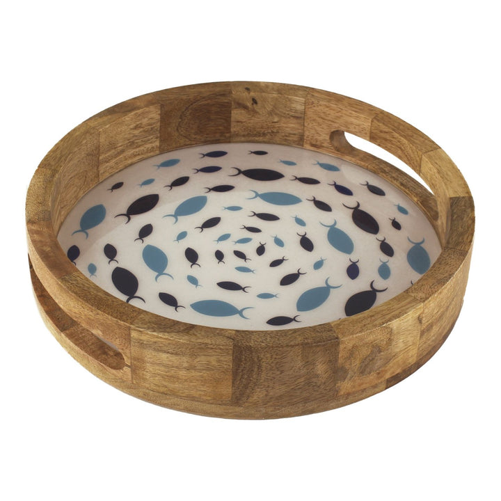 Deko-Tablett "Fisch-Strudel"  Ø 27,5 cm