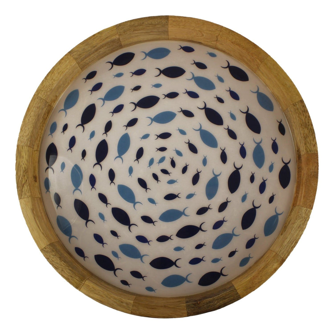 Deko-Tablett "Fisch-Strudel"  Ø 35 cm