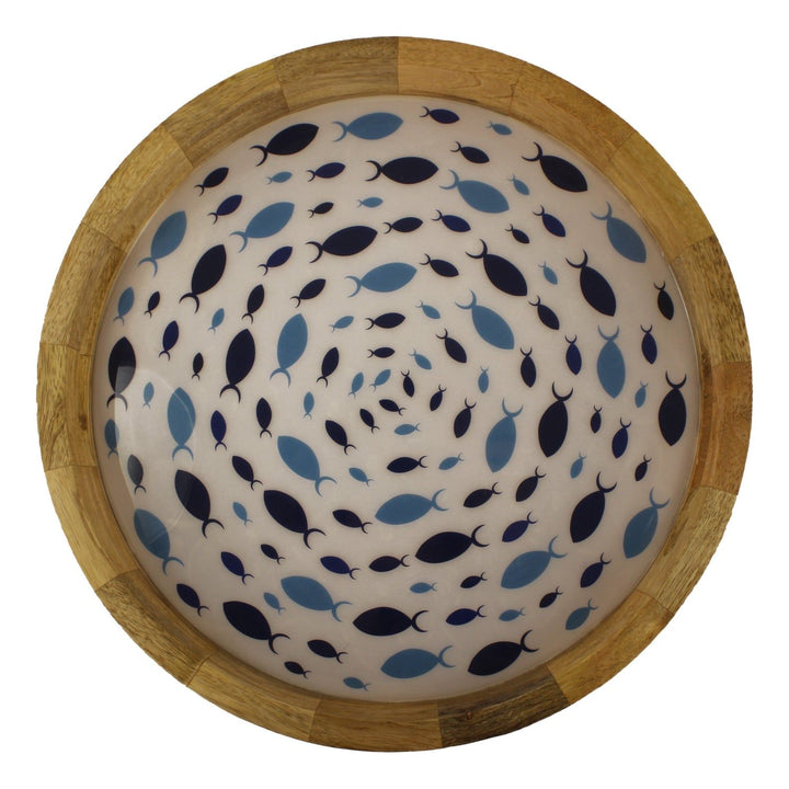 Deko-Tablett "Fisch-Strudel"  Ø 35 cm