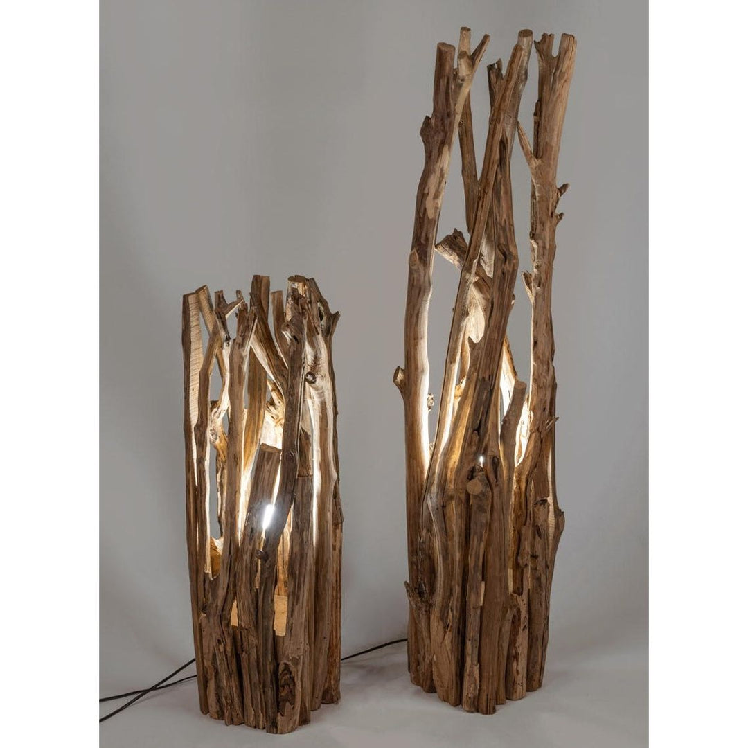 Naturholz-Lampe aus Treibholzoptik – in 2 Größen erhältlich