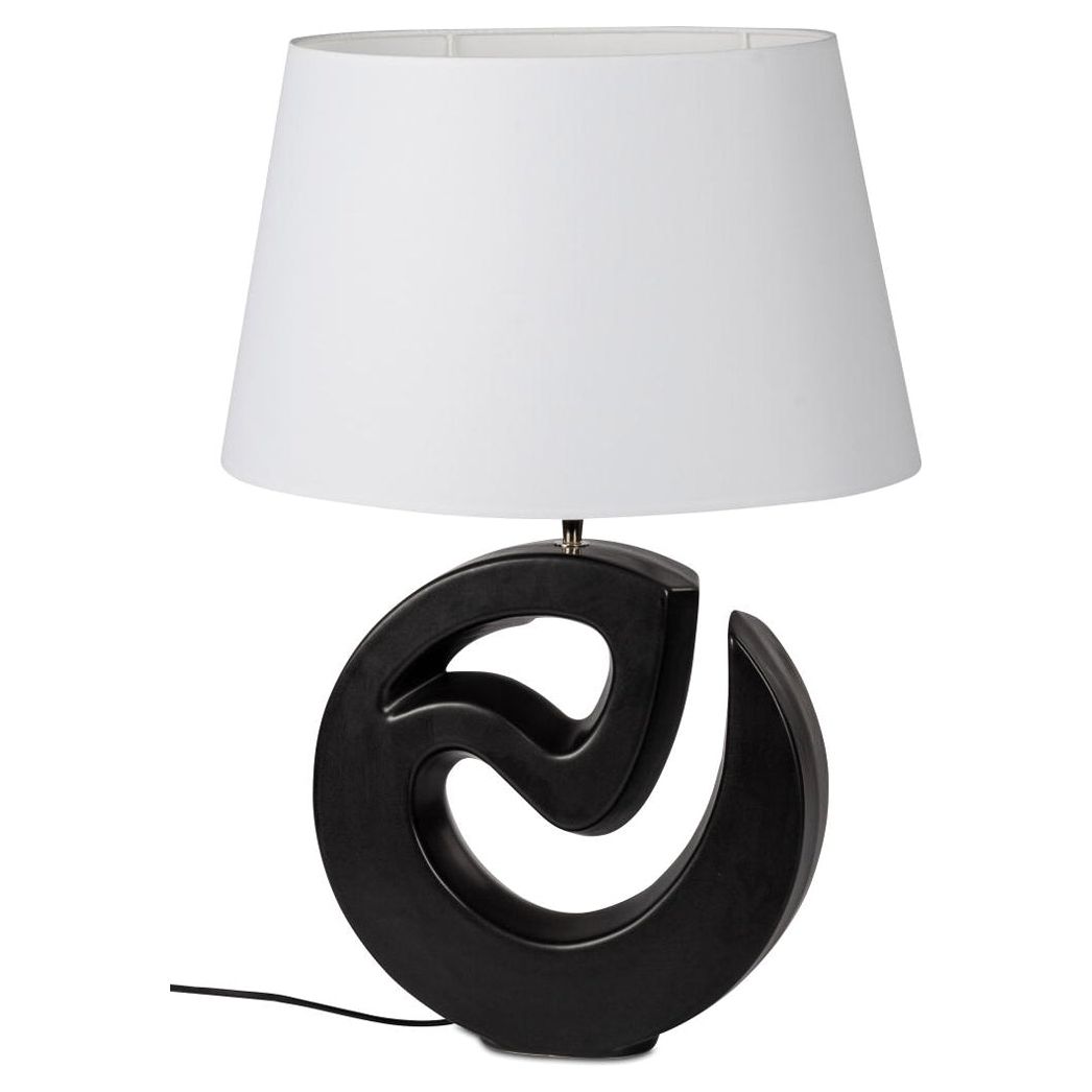 Tischlampe 65 cm – Skulpturaler Keramikfuß