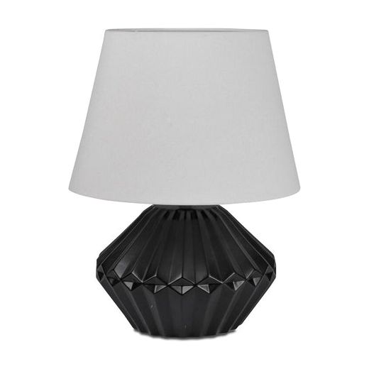 Tischlampe 46 cm – Keramikfuß matt-schwarz