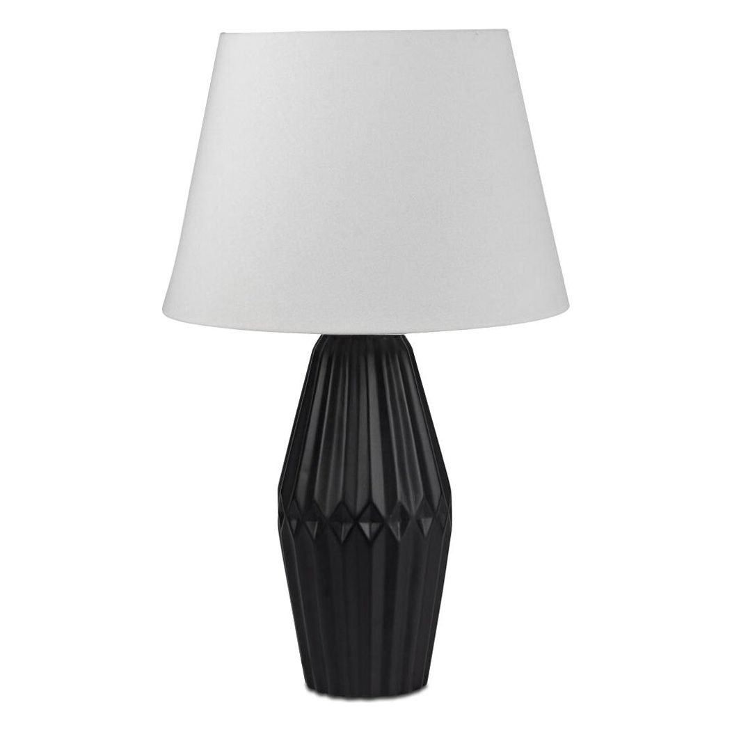 Tischlampe 57 cm – Keramikfuß matt-schwarz