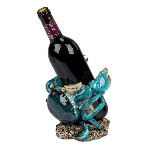 Flaschenhalter „Krabbe“ – handbemalt, 19 cm