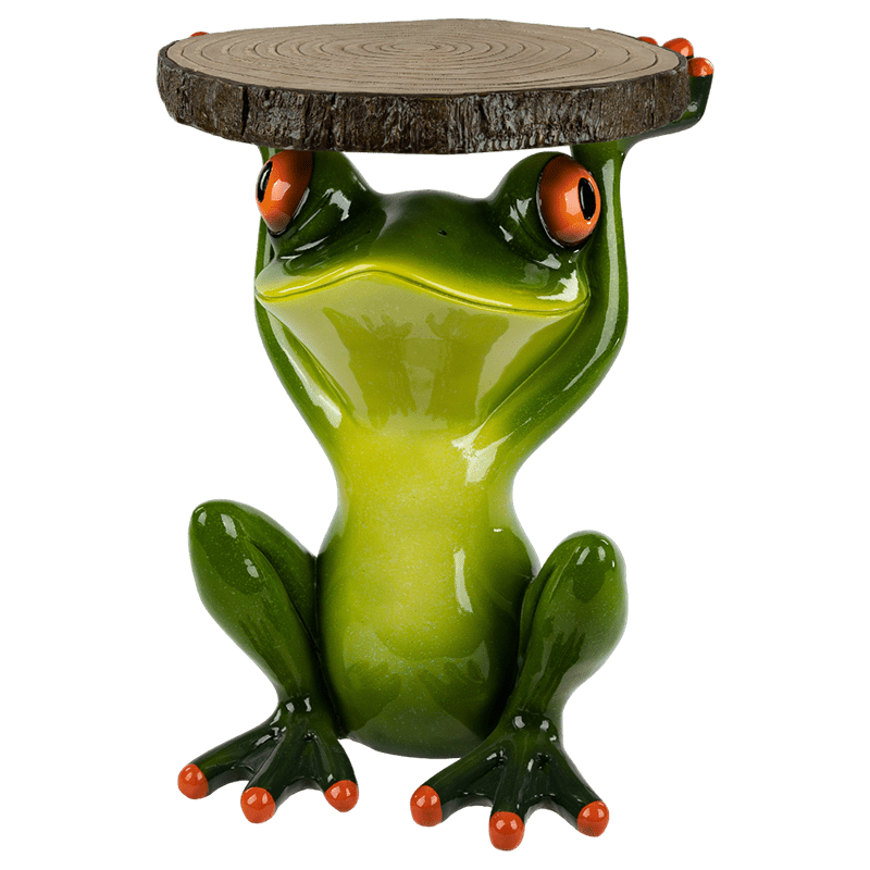 Deko-Tisch Frosch 43x50cm aus Kunststein