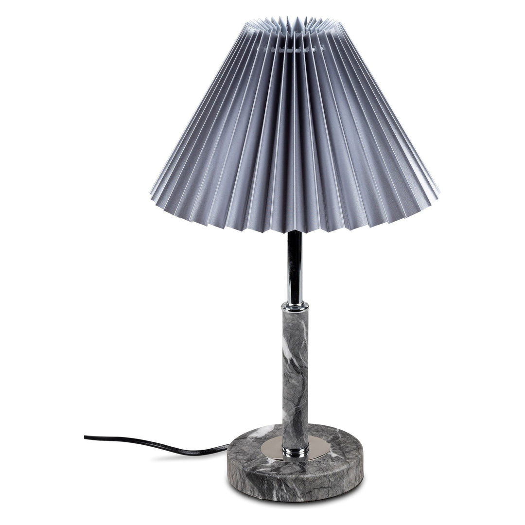 Tischlampe, Leuchte PLISSEE GREY H. 38cm