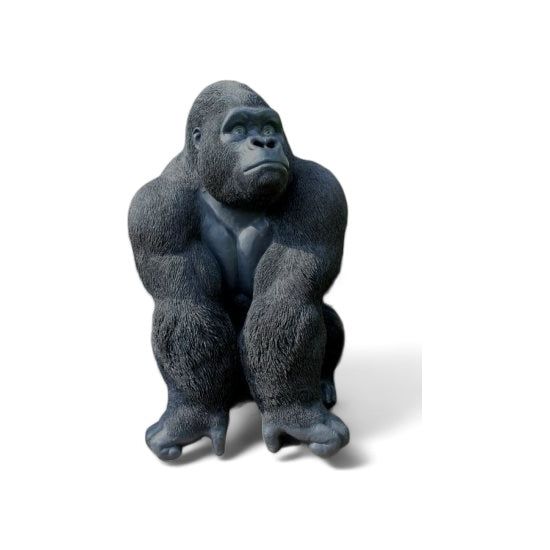 Dekofigur Gorilla XXL "Silberrücken" 105cm