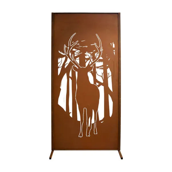 Sichtschutzwand - Wald Hirsch