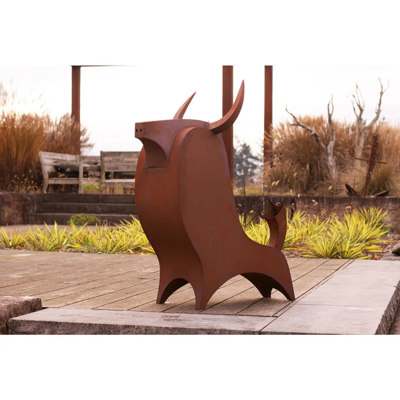 3D-Metallskulptur „Stier Ferdinand“