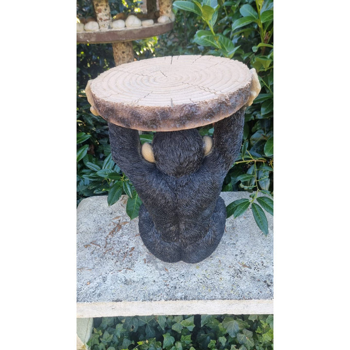 Beistelltisch „Affe“ Schwarz – 53 cm hoch