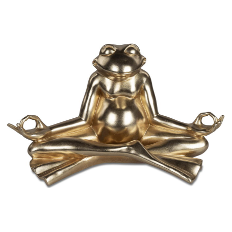 Elegante Yoga Froschfigur 34 cm