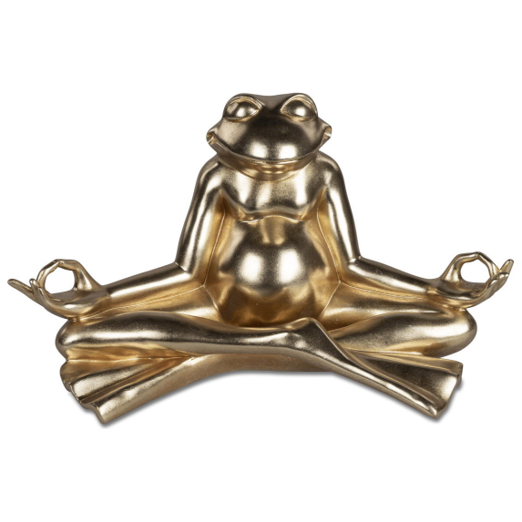 Elegante Yoga Froschfigur 45 cm