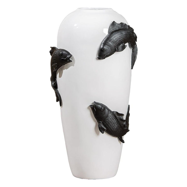Bodenvase, "Koi", Fischmotiv - Luxurelle-Shop