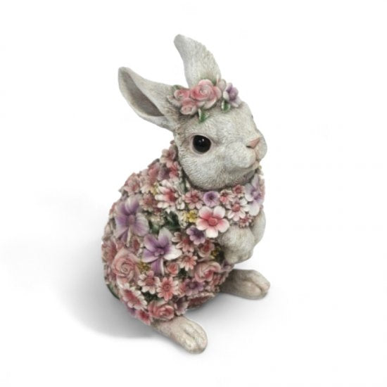 Dekofigur Blumenhase