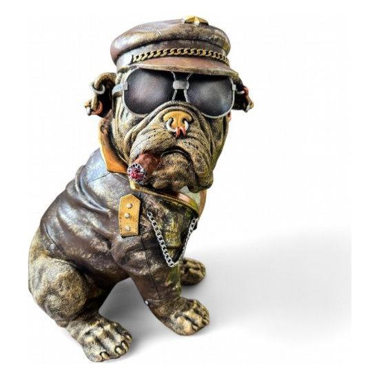 Dekofigur „Bulldogge Gold“
