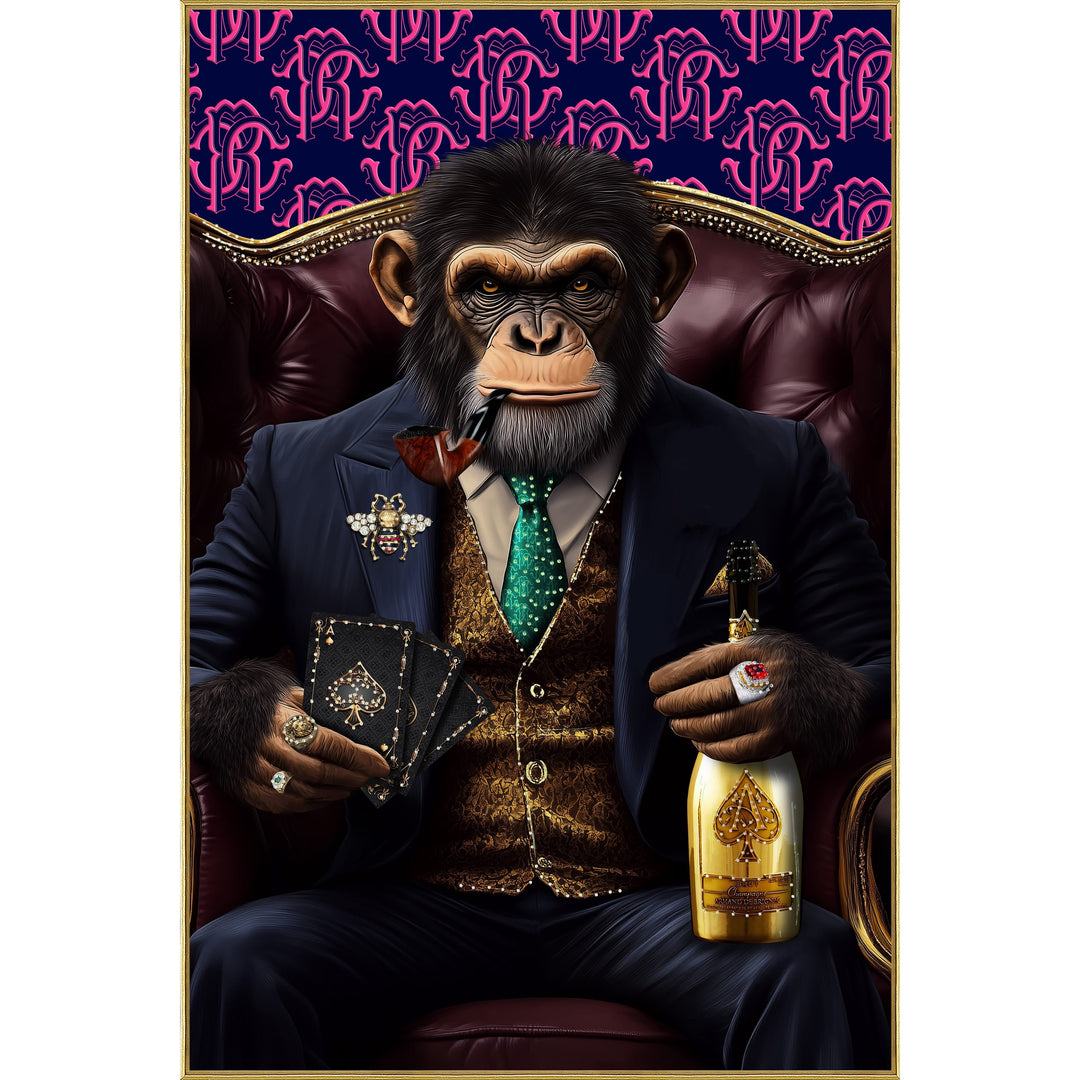 Diamant d’Art Collection – Wandbild „Luxury Ape“