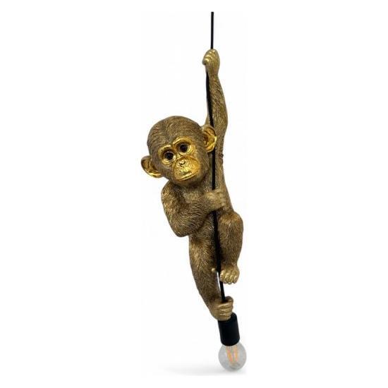 Deckenlampe „Schimpanse Gold“ 44,5 cm