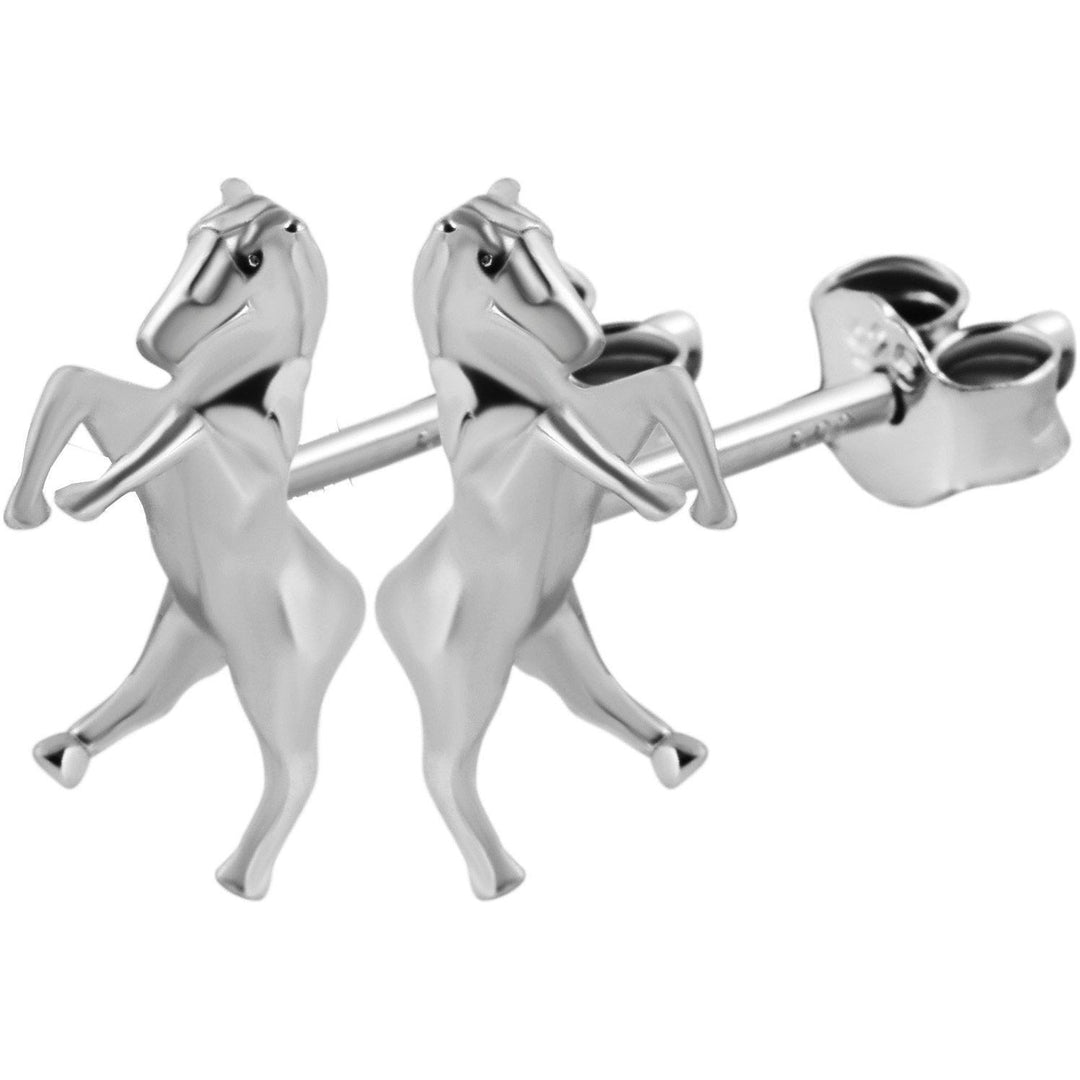 Echt Silber Pferde Ohrringe - Luxurelle-Shop