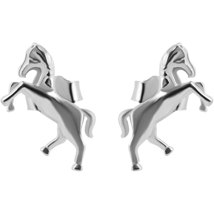 Echt Silber Pferde Ohrringe - Luxurelle-Shop