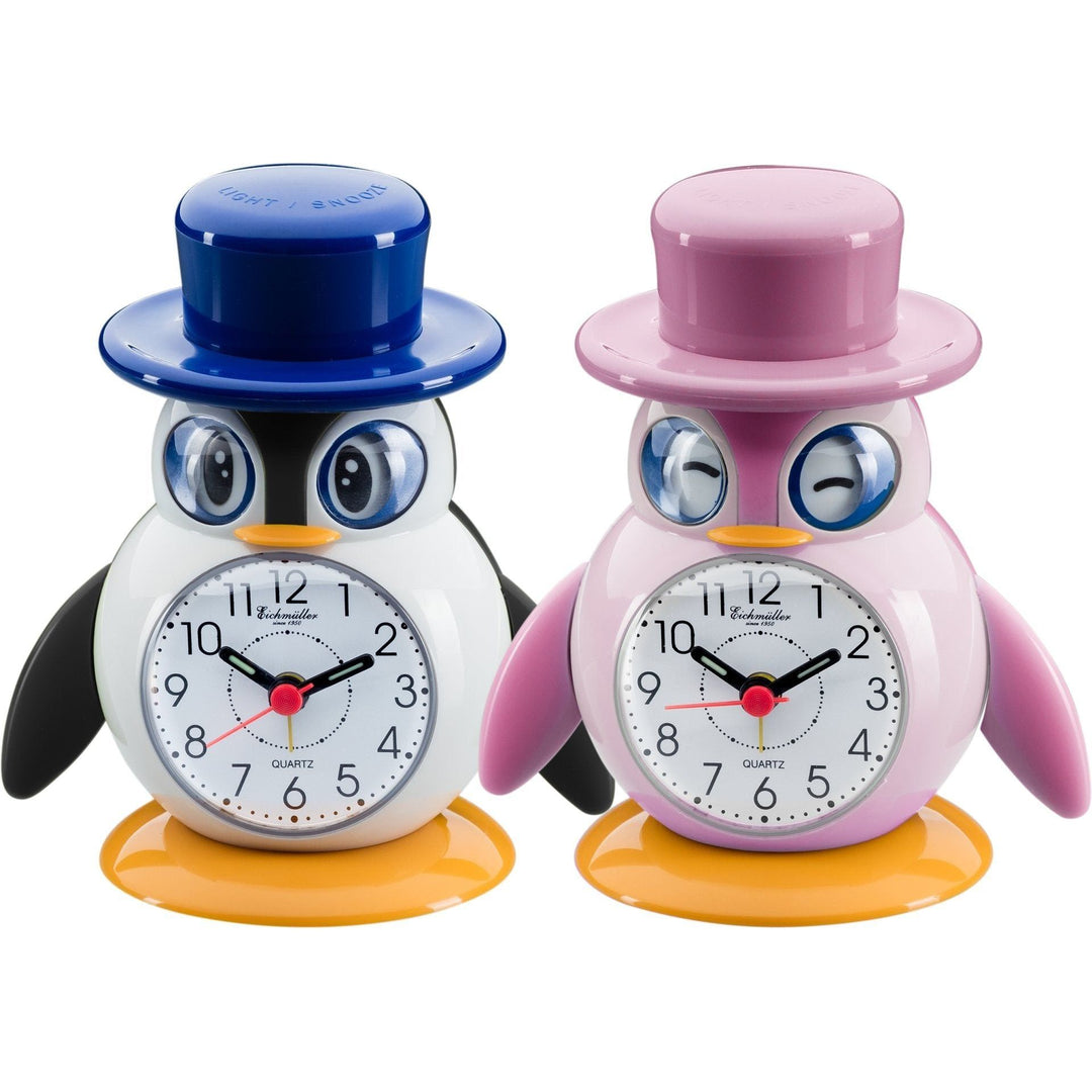 Eichmüller Kinderwecker 2x Pinguin Rosa/Schwarz - Luxurelle-Shop
