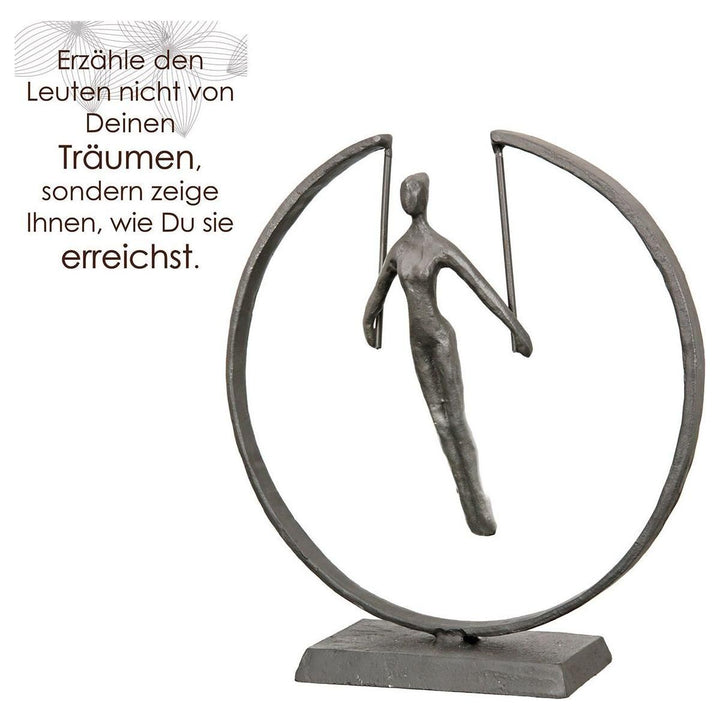 Eisen Design-Skulptur "Gymnast" - Luxurelle-Shop