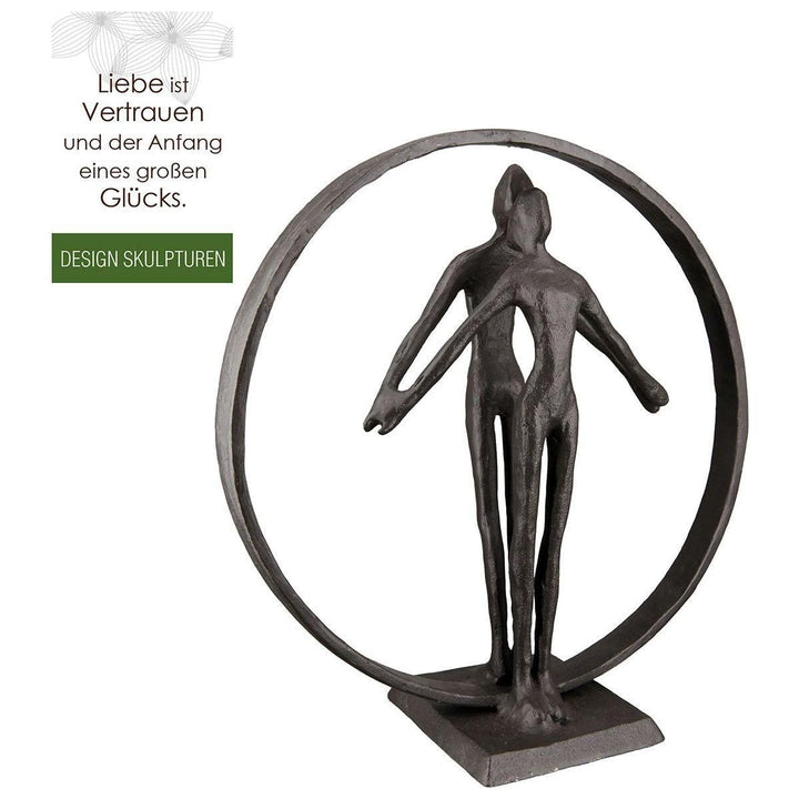 Eisen Design Skulptur "Jack&Rose" - Luxurelle-Shop