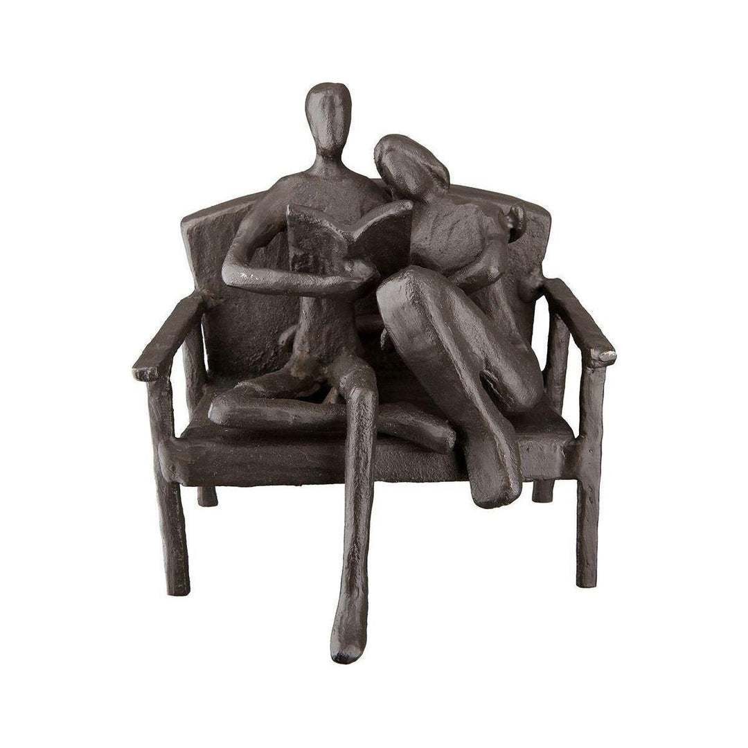 Eisen Design-Skulptur "Vorleser" - Luxurelle-Shop