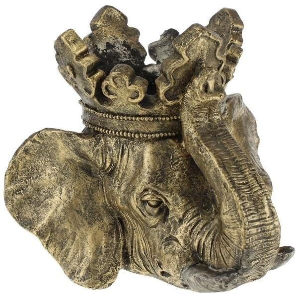 Elefanten Pflanzkopf Jumbo, gold  Luxurelle-Shop