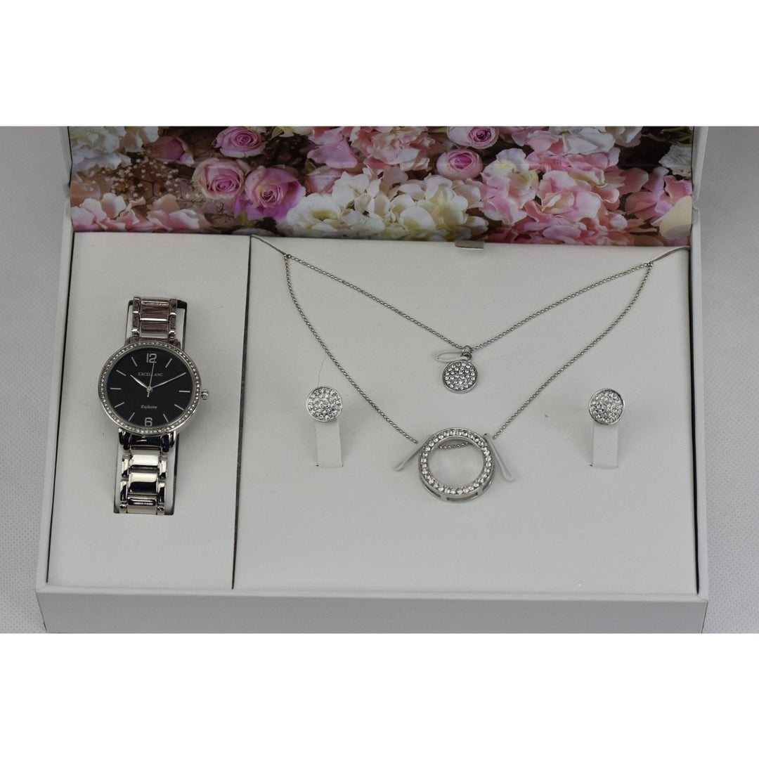 Excellanc Damenuhr im Set mit Kette und Ohrringe - Luxurelle-Shop