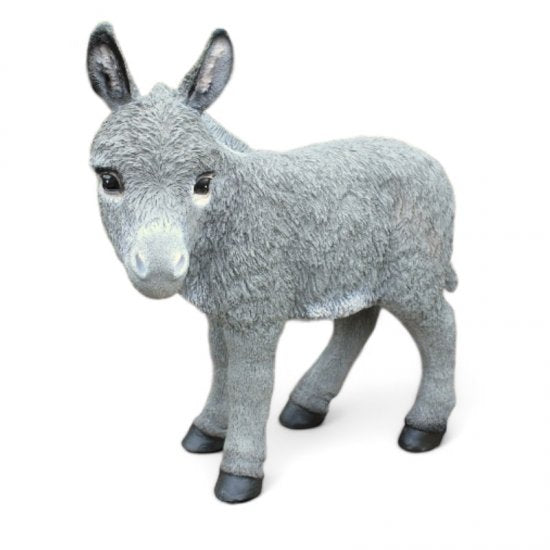 Esel Figur Grau 50 cm Gartenfigur Tierfigur Bauernhof Deko