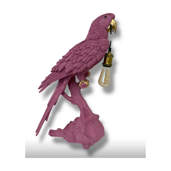 Tischleuchte Papagei, Pink