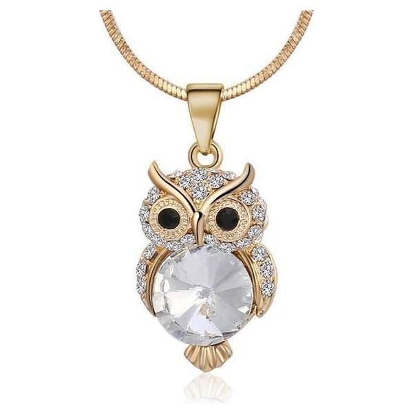 Filigrane Eulen Halskette in 3 Farben - Luxurelle-Shop