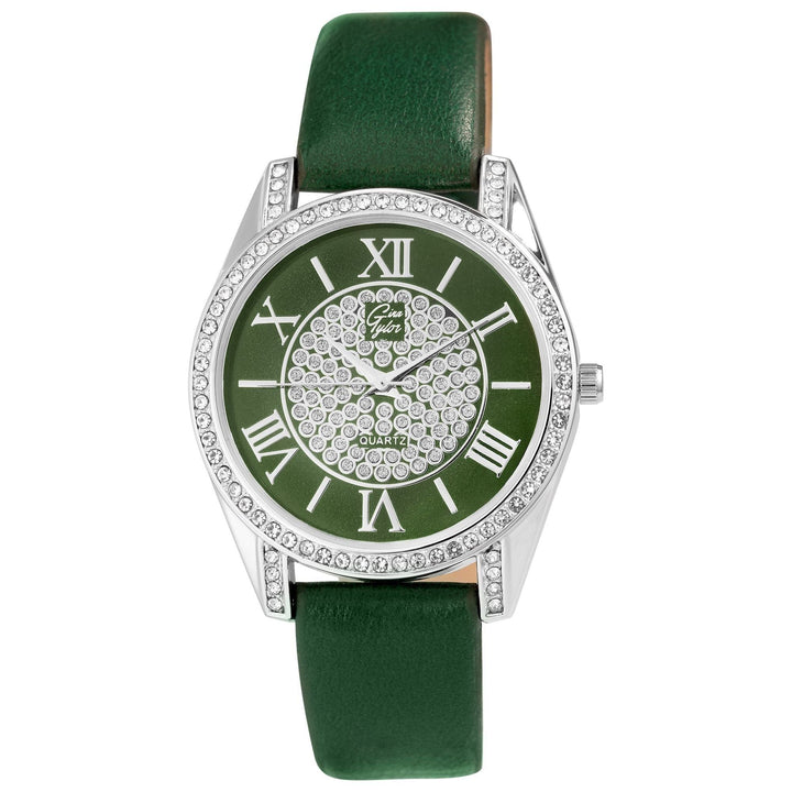 Gina Tylor Geschenkset mit Armbanduhr und Schmuckset aus Kette und Ohrsteckern - Luxurelle-Shop