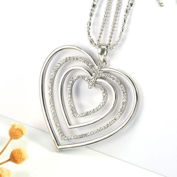 Halskette Big Hearty in 3 Farben - Luxurelle-Shop