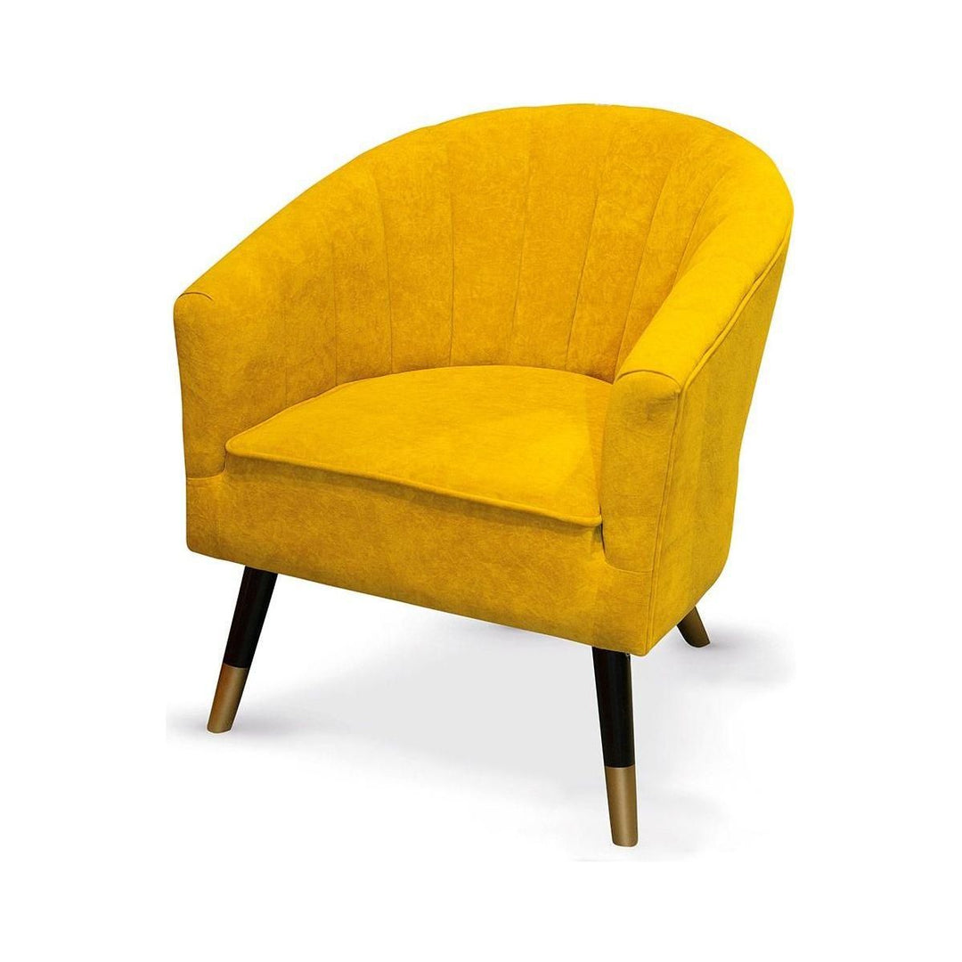 Holz Sessel Samt "Sole" - Luxurelle-Shop