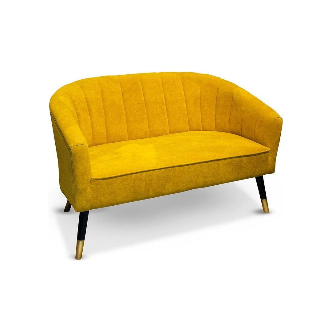 Holz Sofa Samt "Sole" - Luxurelle-Shop