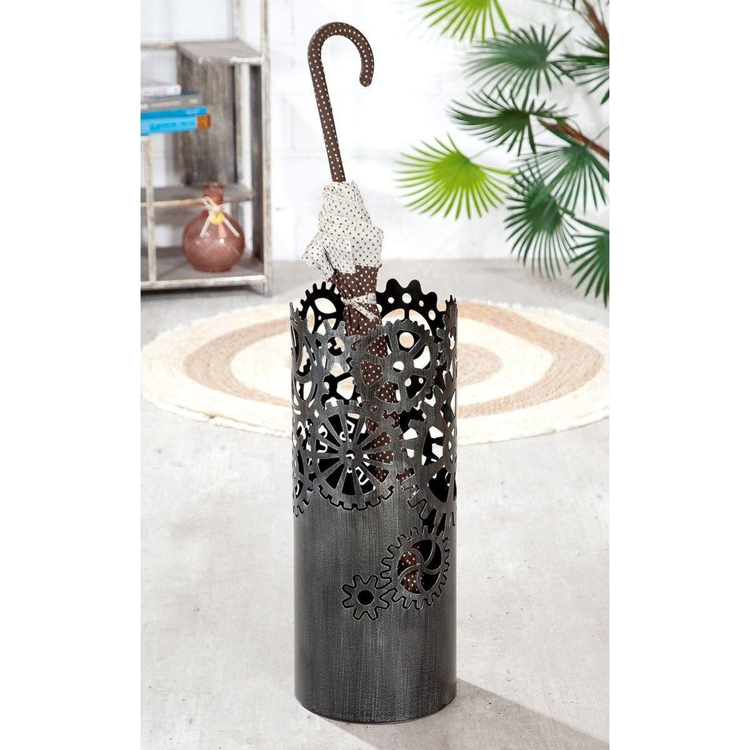Metall Schirmständer "Zahnräder" - Luxurelle-Shop